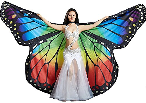 Tanzbekleidung & Accessories Ropa de Baile y Accesorios ISIS Wings alas Mariposa Velo Danza del Vientre Belly Dance Disfraz Carnaval Samba Danza