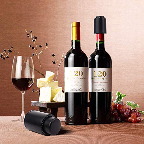 Tapones de Vino de Vacío de Acero, Tapón de Vino Vacío Con Escala de Fecha Tapón de Vino Seguro Tapón de Vino Sellado para un Almacenamiento más Prolongado