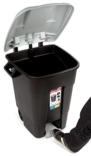 Tayg 421006 Eco - Contenedor de Residuos Eco con Pedal, color Gris, 100 L