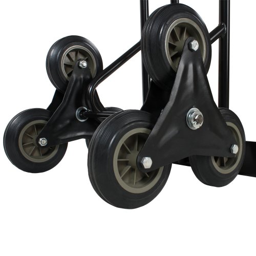 tectake 400753 Carretilla de Mano Sube Escaleras Profesional de Transporte 150 kg Carro