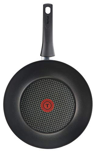 Tefal C69419 Chef's Delight - Wok (28 cm, aluminio), color marrón oscuro