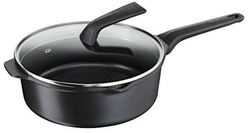 Tefal e2153334 sartén Hierro Fundido y Tapa, Aluminio, Negro, 26 cm