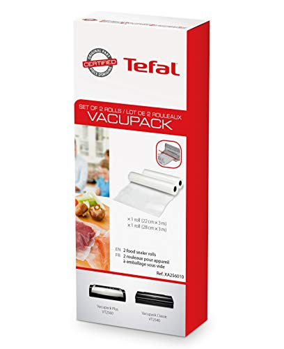 Tefal XA256010 Paquete de 2 rollos de plástico de 22 x 3 cm y 28 x 3 cm