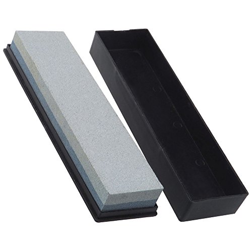 TekBox - Piedra de afilar cuchillos de doble cara, piedra con aceite, grano 120/240