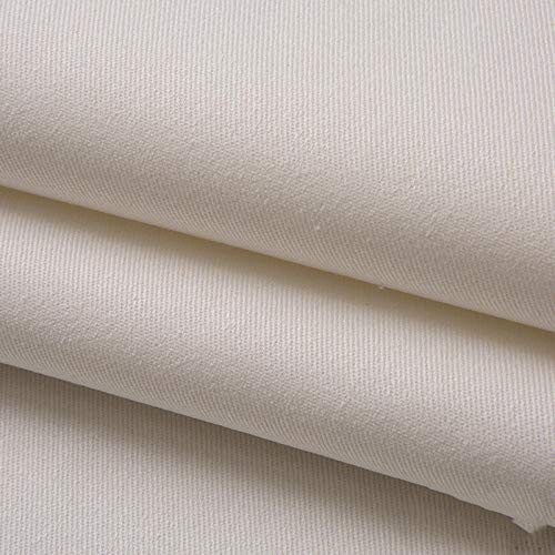 Tela de sarga de algodón, ropa de tela gruesa-Blanco