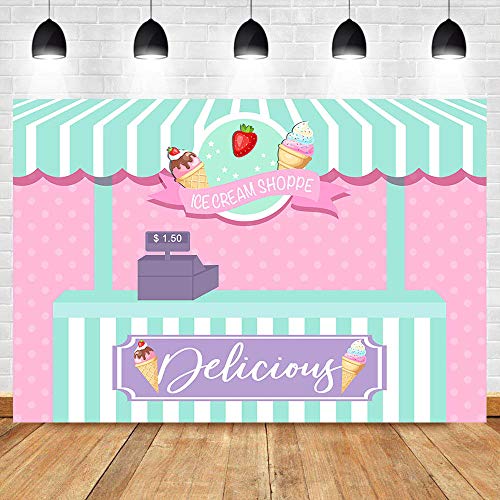 telones de Fotos Vinilo Heladería Creativo Antecedentes Fotografía Producto la Pared Decorativos Decoración navideña Telón de Fondo la Pared de Flores Estudio Tomar imágenes de Fondo