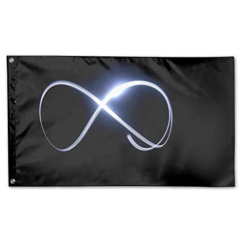 Tengyuntong Bandera de jardín Luz Infinita Patio Exterior Bandera de hogar Bandera de césped de Pared Bandera de poliéster Decoración 3 'x 5'