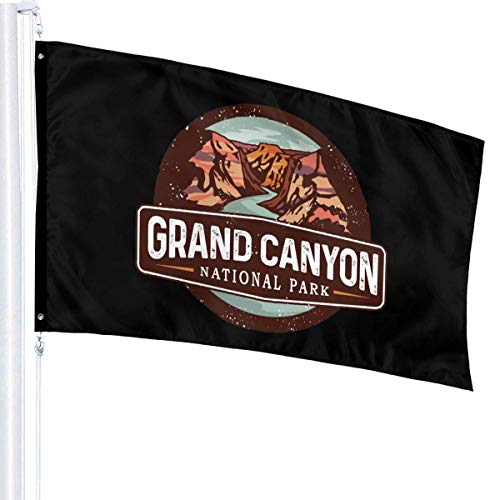 Tengyuntong Banderas Decorativas para jardín del Parque Nacional del Gran Cañón, Bandera Artificial al Aire Libre para el hogar, decoración de jardín, 3 x 5 pies