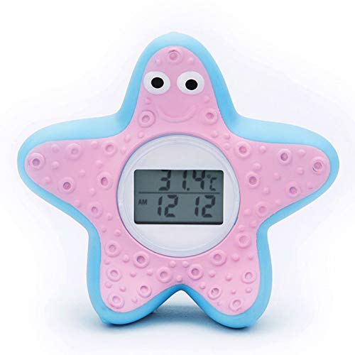 Termómetro de Baño para Bebés,Termómetro Bebe Bañera digital,Termometro Agua Bebe,con Alarma de Advertencia LED, Estrella de Mar