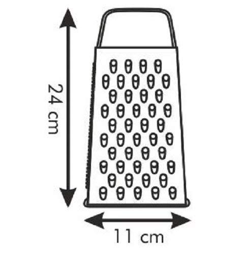 Tescoma Rallador de Acero Inoxidable, 4 Caras, tamaño Grande