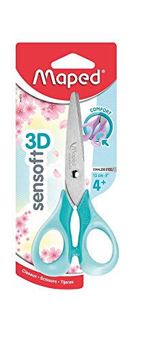 TIJERAS SENSOFT COLORES VARIADOS PASTEL 13CM BLISTER. MAPED 484213