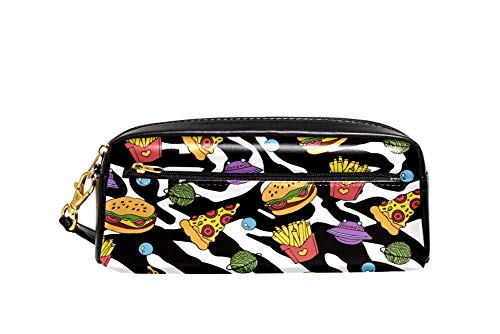 TIZORAX - Estuche para hamburguesas y papas fritas de piel sintética para estudiantes