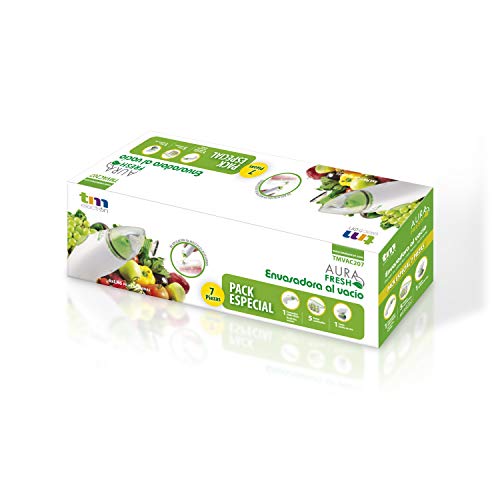 TM Electron TMVAC207 Envasadora Al Vacío Compacta de Cocina, 12 W, Plástico