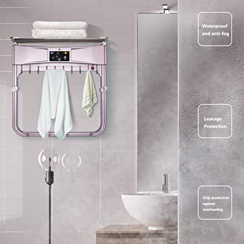 Toallero eléctrico de Secado Inteligente, protección Ambiental de 290 w, esterilización por termostato Ultravioleta, desinfección con ozono, Estante de Secado para baño
