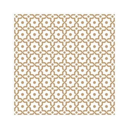 TODO-STENCIL Stencil Deco Fondo 127 Arabesco Medidas exteriores: 25x25 Medidas internas diseño 22 x 22cm