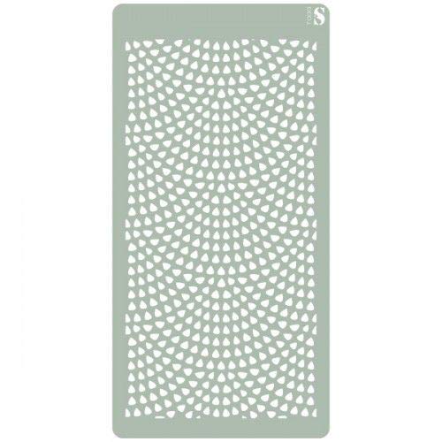 TODO-STENCIL Stencil Deco Scrapbooking 111 Fondo Medidas exteriores: 10x20 Medidas internas diseño 9 x 18cm