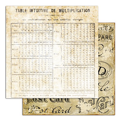 Toga PS153 Vintage – Juego de 10 Hojas Papel 30,5 x 30,5 x 0,1 cm, Multicolor