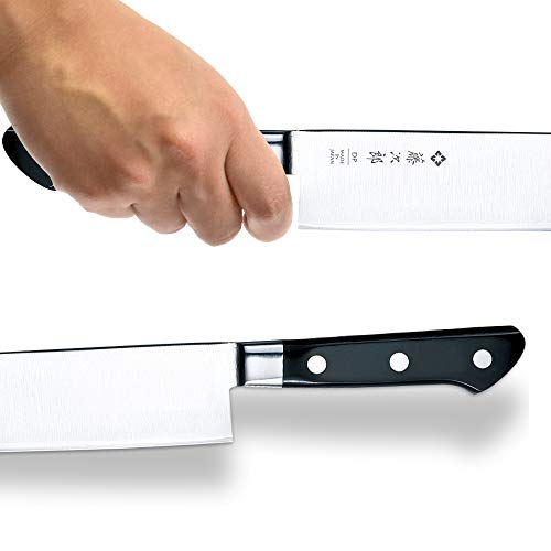 Tojiro 4099  - Cuchillo Japones Nakiri  Cuchillos da Cucina Profesionales, 16,5x4x1cm, Plateado