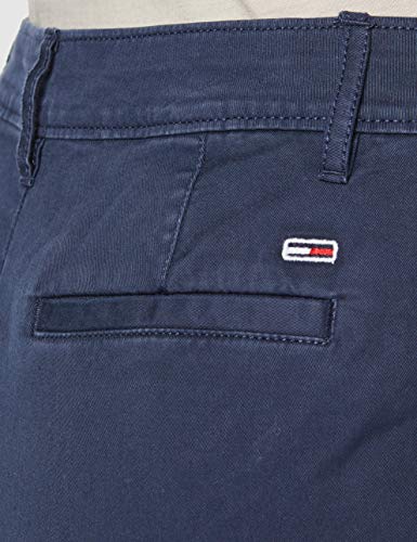 Tommy Jeans Mujer TJW ESSENTIAL SLIM GMD CHINO Pantalones, Azul (Black Iris 002), W26/L32