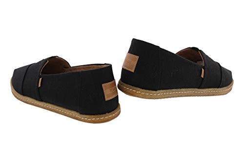 TOMS Men's Venice Collection Alpargata Black Heritage Canvas On Crepe 9 D US