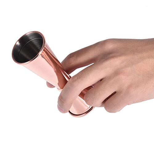 TOPINCN Doble Jiggers Cocktail de Acero Inoxidable Jiggers Bartending Jiggers Shot Pourer Herramienta de medición