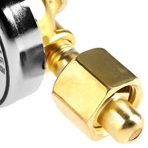 TOPINCN Regulador Presión Co2 Regulador Botella Gas Regulador de Dióxido Carbono Cerveza Kegerator Regulador Barril Reductor Presión Soldadura