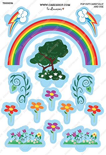 Toppershack 27 x decoración para pasteles comestibles PRECORTADAS de My Little Pony