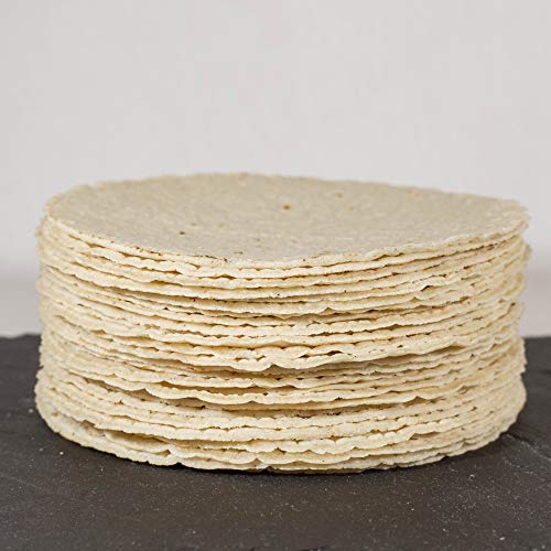 Tortillas mexicanas de maíz blanco, sin gluten de 500 gr. 12 cm.