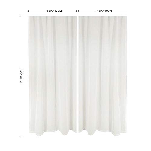 Tr674gs - Cortinas industriales (2 paneles), diseño moderno de la máquina oxidada en proceso de equipo físico, sala de estar, dormitorio, ventana, 2 paneles, 110 x 83 pulgadas, color negro y blanco