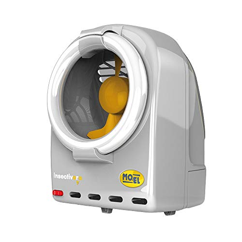Trampa Electro insecticida Profesional , Mo-el Insectívoro 368G, Durabilidad y Alta efectividad  Mata mosquitos , moscas, etc.  Made in Italy. Lámpara Sylvania uv 1x32w. Bajo consumo y fácil Mantenimeinto