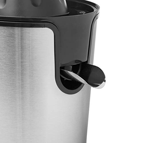Tristar CP-3002 - Exprimidor, 85 W, motor silencioso, palanca de presión única, color plata y negro