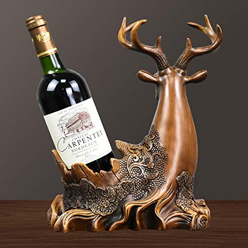 Tritow Nordic Elk Wine Rack Decoración Minimalista Moderna Sala Comedor Hogar Creativo Estante de Vino Gabinete Decoración Regalo Tenedor del Vino