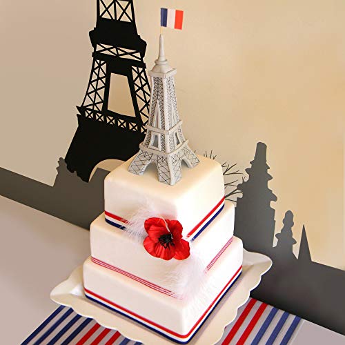 TRIXES 45 m x 10 mm Carrete Cinta de Nylon Decorativa Tricolor Francesa Rojo Blanco Azul para el Día de la Bastilla Artes Artesanías Banderas Patrióticas Celebraciones Nacionales