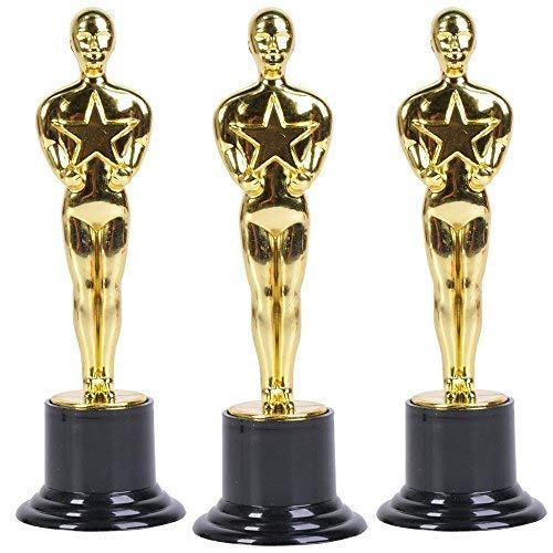Trofeos de Oro de 15cm (Pack de 12) para Ceremonias y Fiestas