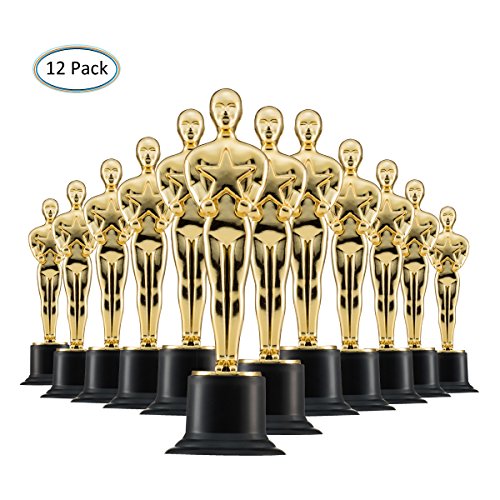 Trofeos de Oro de 15cm (Pack de 12) para Ceremonias y Fiestas
