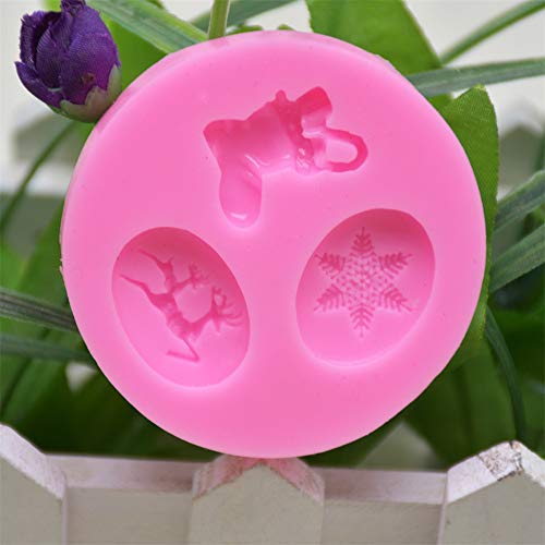 TTaceb moldes de Navidad moldes Silicona reposteria Navidad Profesional de Navidad Molde Navidad Molde Reutilizable de Navidad Molde