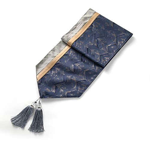 TUANZI Squisito Runner da tavolo Inicio de imitación de Terciopelo Corredor de la Tabla, per Feste, ristoranti e attività all'aperto (Color : Blue, Size : 32X210cm)