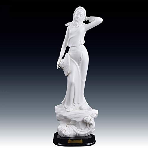 TWDYC Los Muebles de Escritorio, Regalos Populares for la Novia, de Porcelana Blanca Crafts, Cordero Jade Porcelana, Estilo Chino (Color : B)