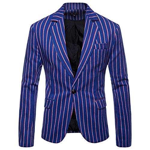U/A traje pequeño masculino rayado chaqueta de traje casual de los hombres 3 L