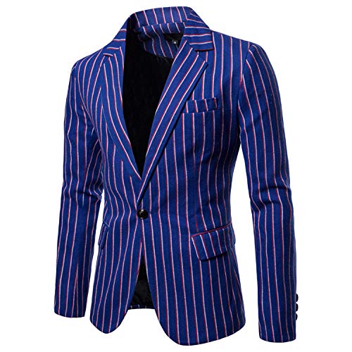 U/A traje pequeño masculino rayado chaqueta de traje casual de los hombres 3 L