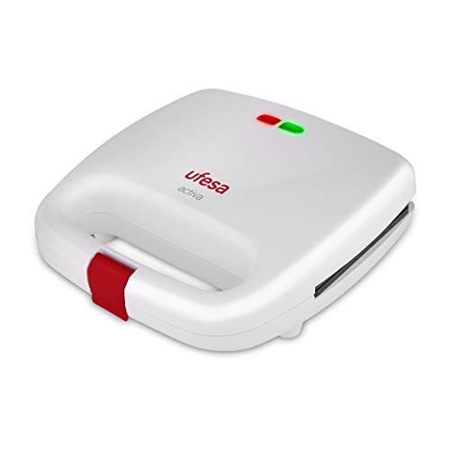 Ufesa SW7850 Activa-Sandwichera, 750W, Placas antiadherentes, Sellado Perfecto, Sin BPA