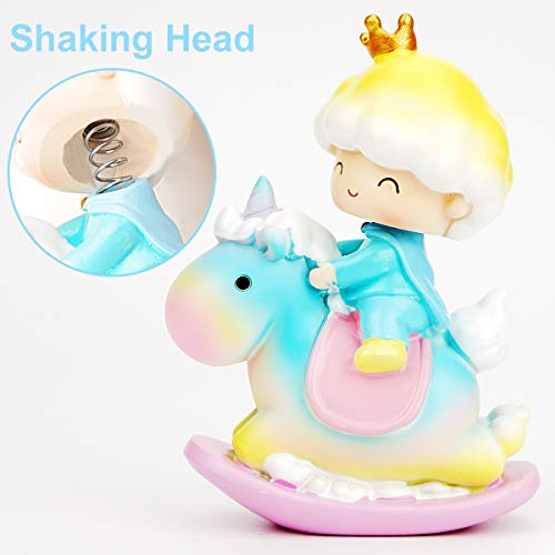 Ulikey Unicornio Decoración de Tartas, Cake Topper Decoracion Cumpleaños Happy Birthday Banderines Banquete de Boda Globos Arcoiris Decorar Tartas Infantiles Niñas (color 2)