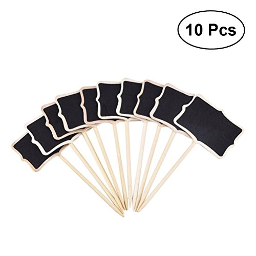 ULTNICE 10 Piezas Mini Pizarra Pizarras Boda Carteles Boda Madera