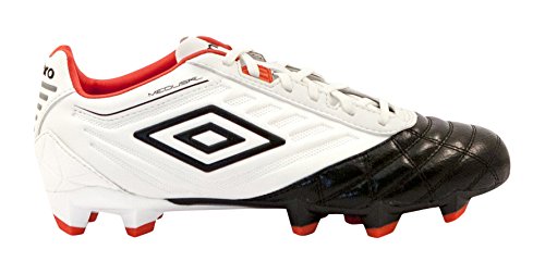 UMBRO Medusæ Premier HG Bota, Hombre, Blanco/Negro/Grenadine, 43