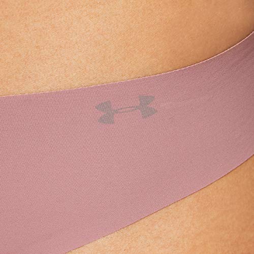 Under Armour Women's UA Pure Stretch Thong Underwear Printed 3-Pack Ropa Interior de Mujer para una Silueta más Suave y Favorecedora, Rosa (Pink), XS