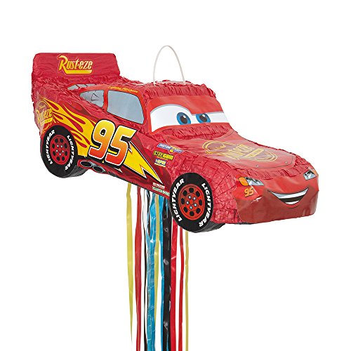 Unique Party - Piñata de Disney Cars Lightning Mcqueen, para Tirar (65981)