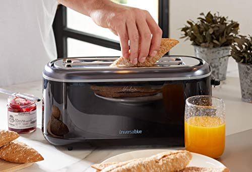 UNIVERSALBLUE - Tostador 2 Ranuras Largas - Potencia 1300W - 7 Niveles de Tostado