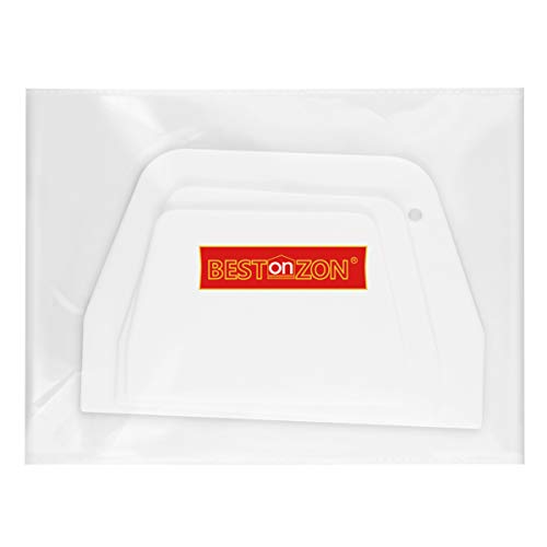 UPKOCH 3 Piezas de Plástico Raspador de Masa Pastel Cortador de Pizza Pastelería Separador de Pan Herramienta para Hacer Pasteles Raspador de Pastel (S + M + L)