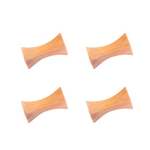 UPKOCH 4 Piezas de Palillos de Madera de Descanso Tipo Almohada Tenedores Tenedores Soporte Soporte Chino Estilo Japonés Mesa de Cena Decoración para Restaurante en Casa (Cintura Gruesa)