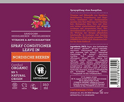 Urtekram Acondicionador Spray de Bayas Nórdicas - 250 ml